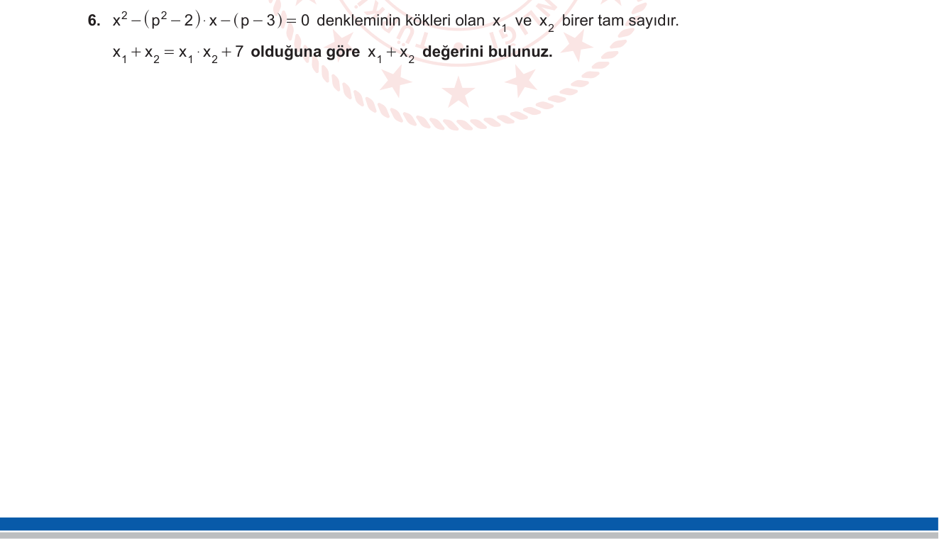 Matematik sorusu 47 — 