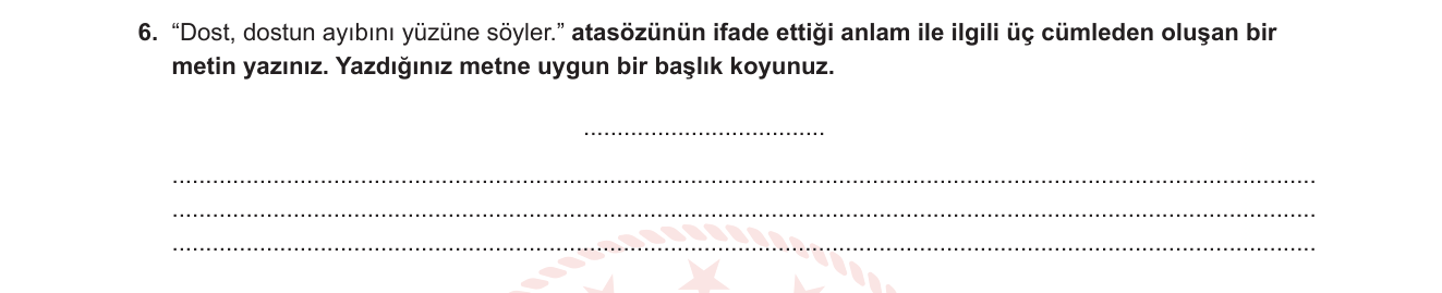 Türkçe sorusu 23 — 
