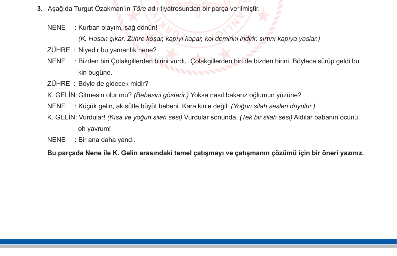 Türk Dili ve Edebiyatı sorusu 7 — 
