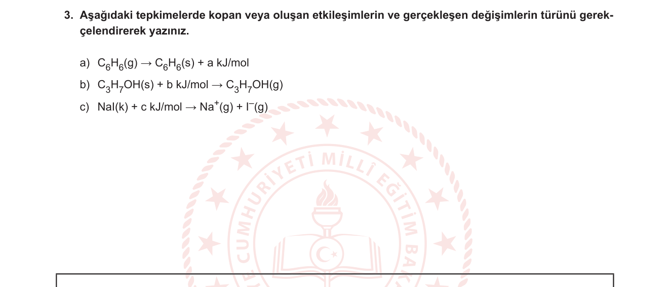 Kimya sorusu 20 — 