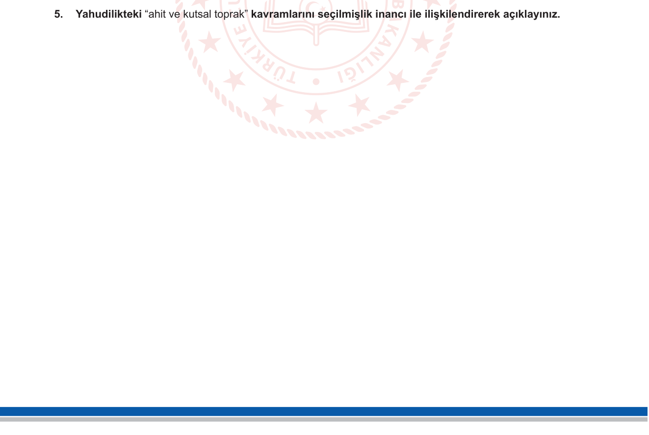Din Kültürü ve Ahlak Bilgisi sorusu 10 — 