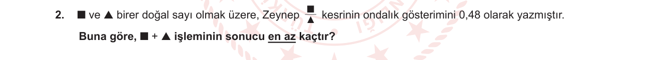 Matematik sorusu 2 — 