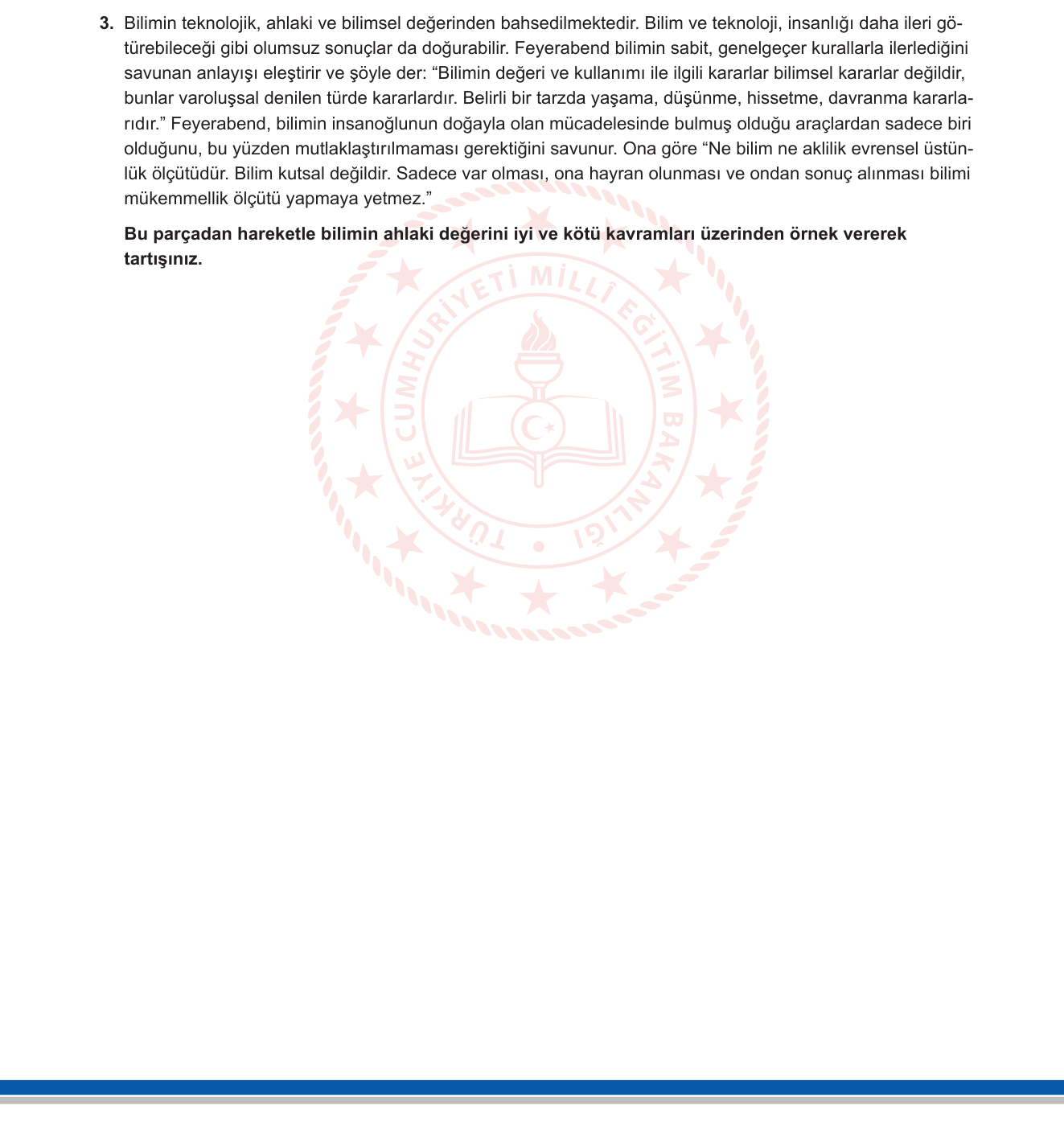 Felsefe sorusu 13 — 