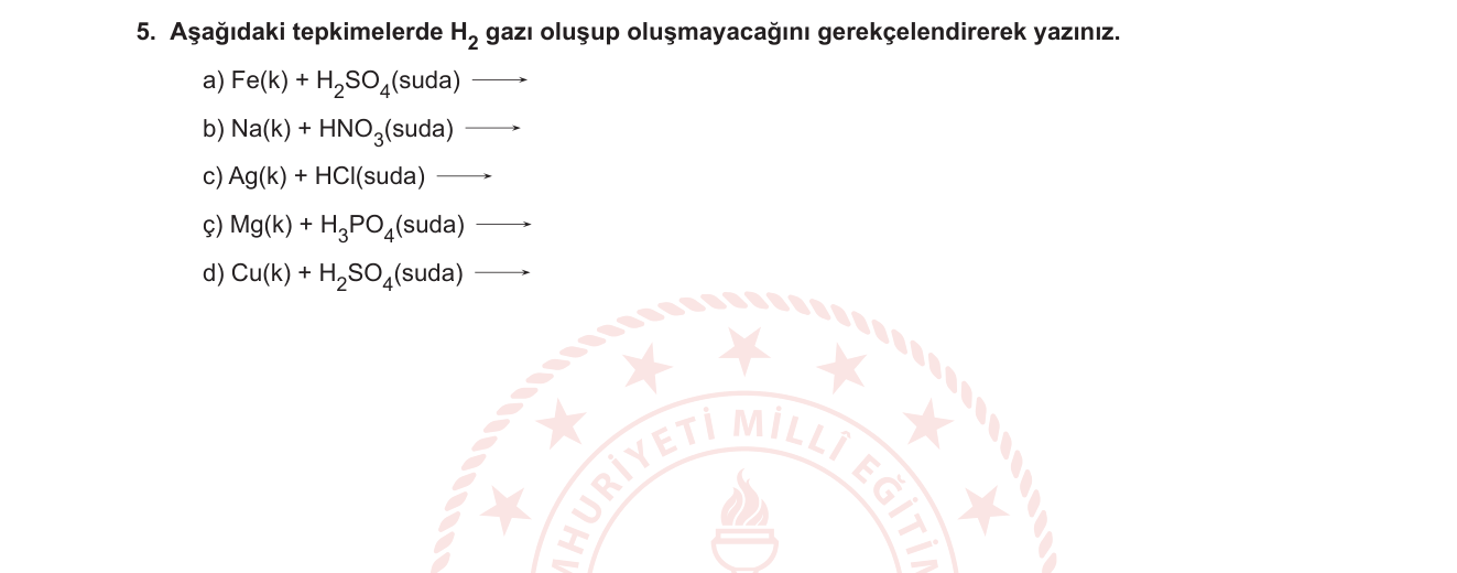 Kimya sorusu 13 — 