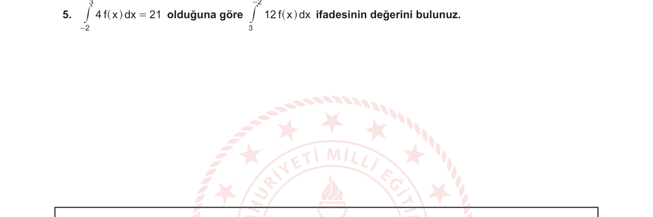 Matematik sorusu 5 — 