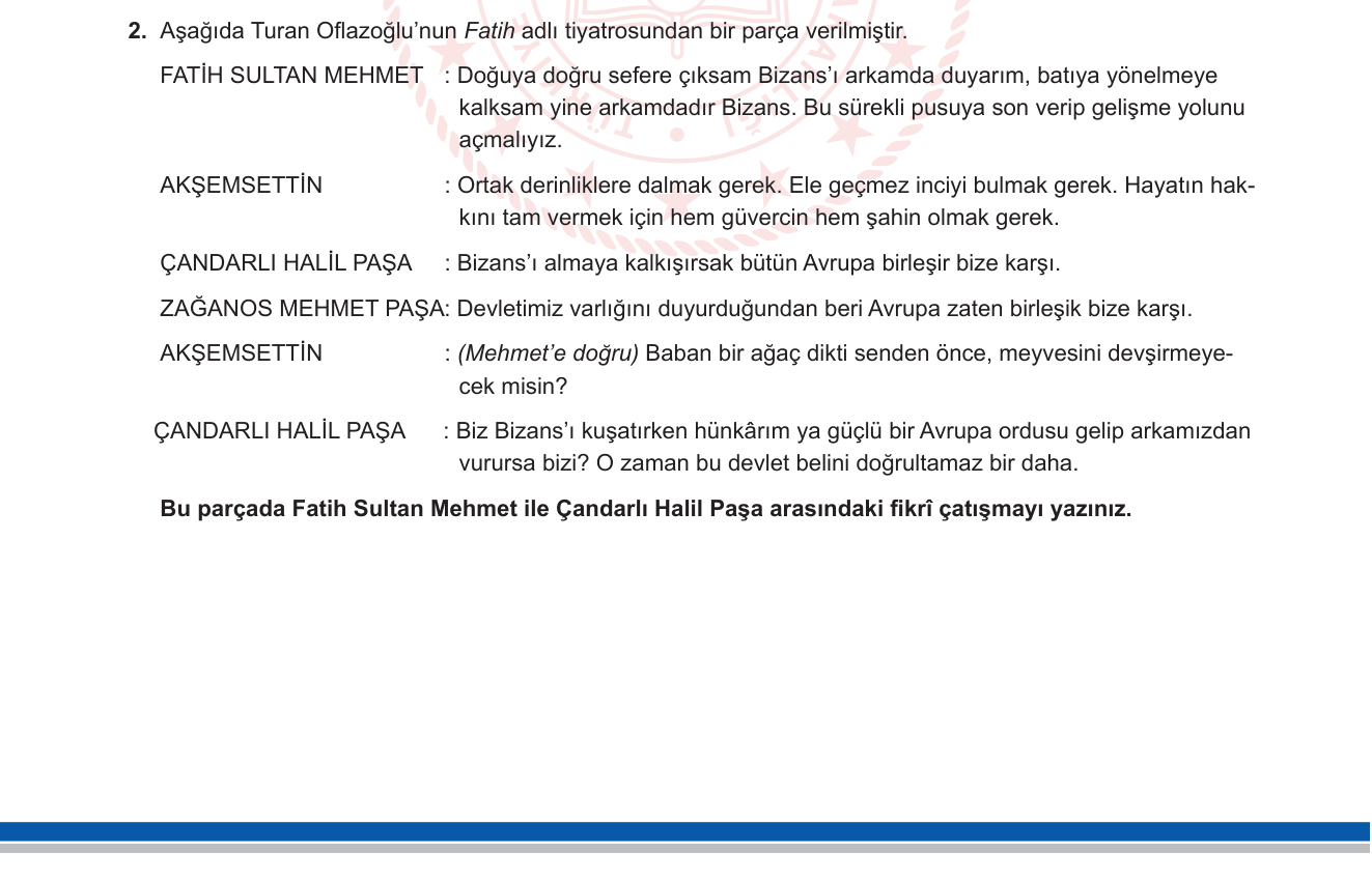 Türk Dili ve Edebiyatı sorusu 8 — 