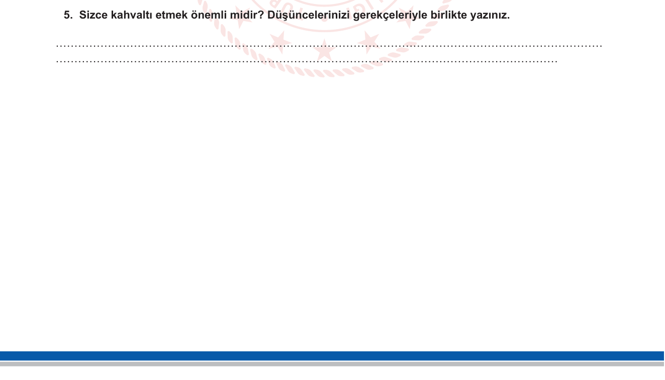 Türkçe sorusu 7 — Görüş bildiren yazı yazma / düşünceyi gerekçelendirme (yazma)