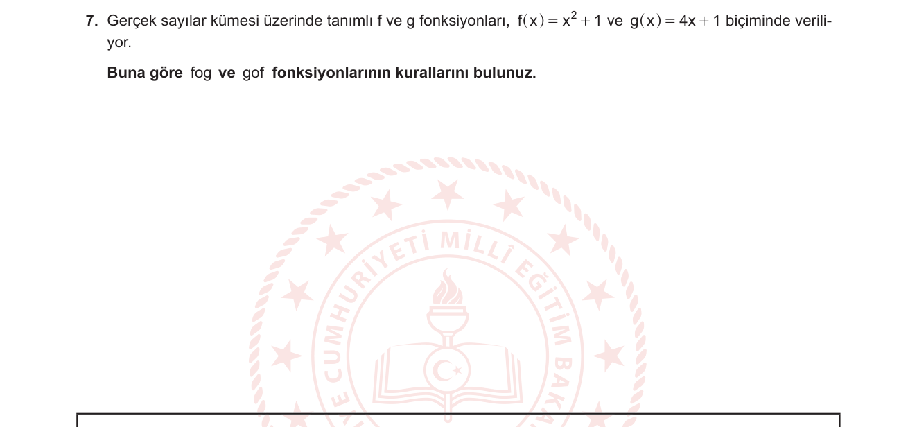 Matematik sorusu 14 — Bileşke fonksiyon (fog ve gof)