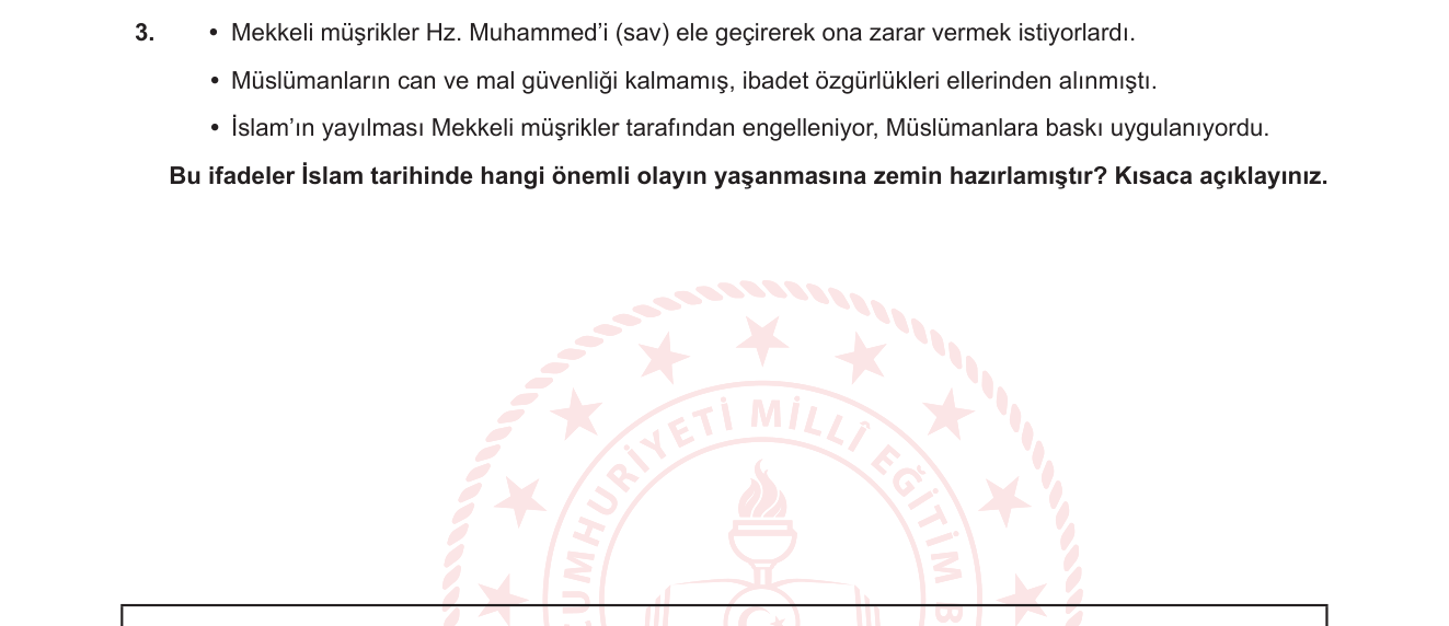 Din Kültürü ve Ahlak Bilgisi sorusu 20 — 