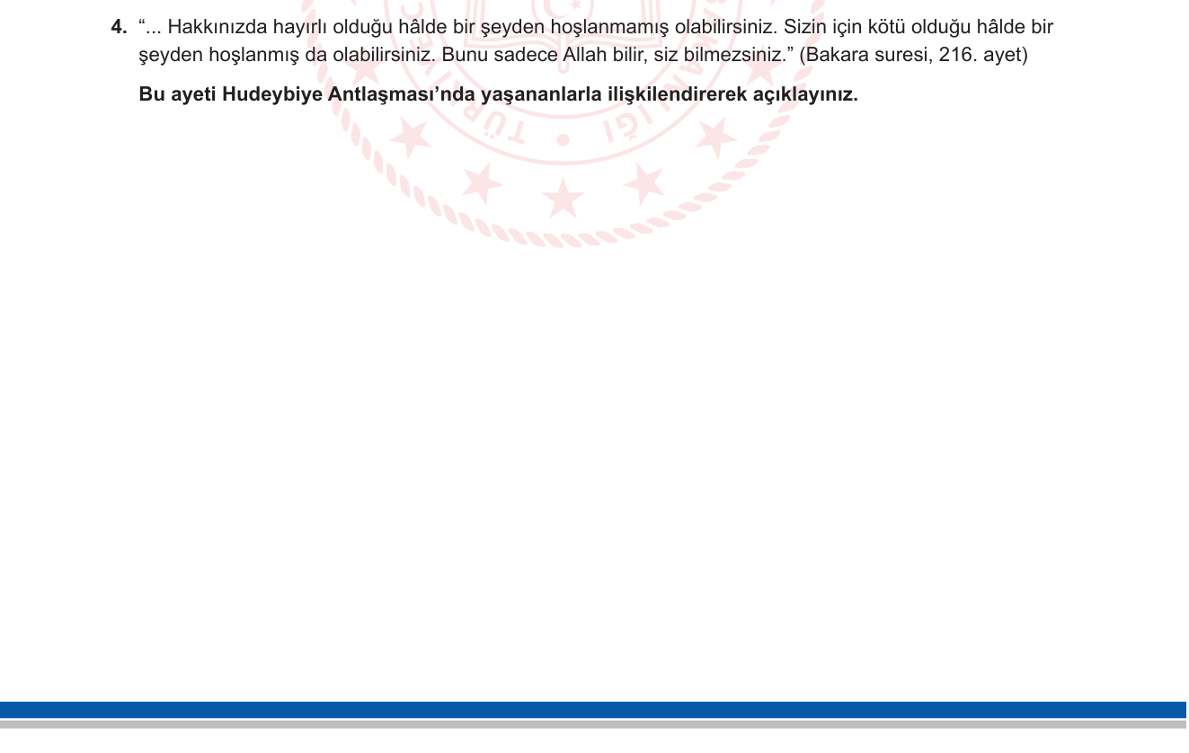 Din Kültürü ve Ahlak Bilgisi sorusu 10 — 
