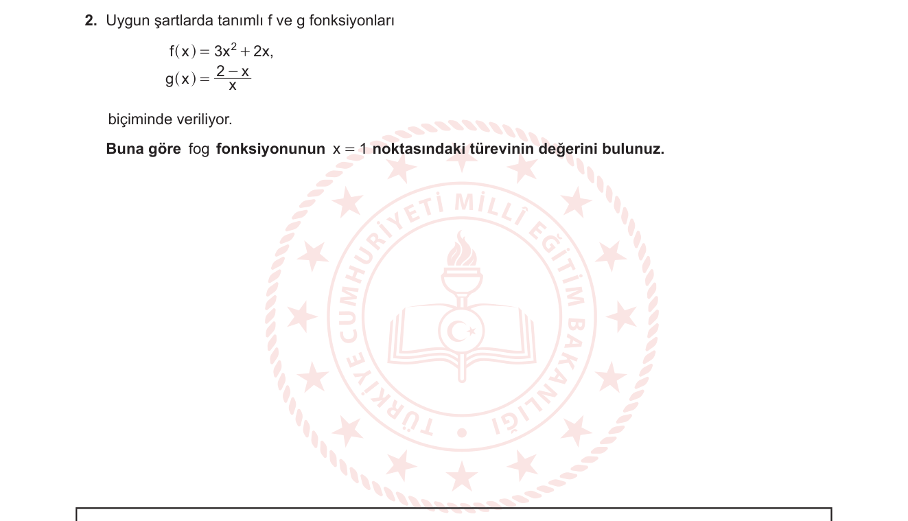Matematik sorusu 12 — 