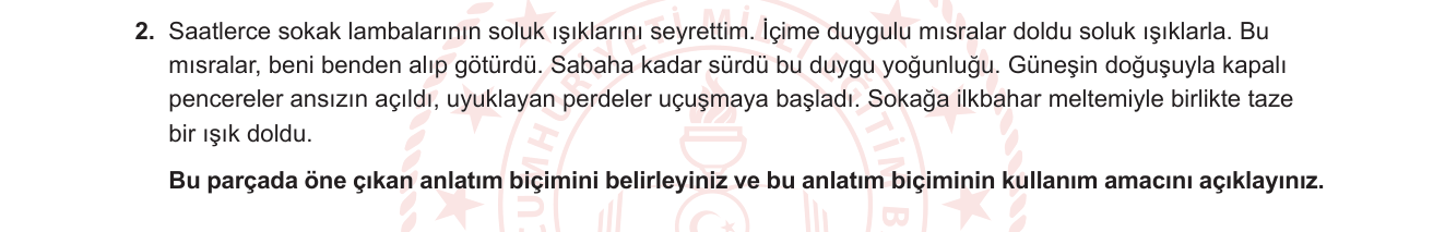 Türkçe sorusu 32 — 