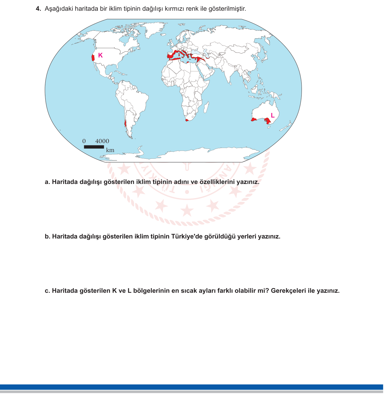 Coğrafya sorusu 4 — 