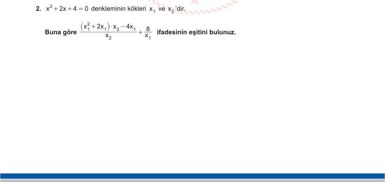 Matematik sorusu 49 — 