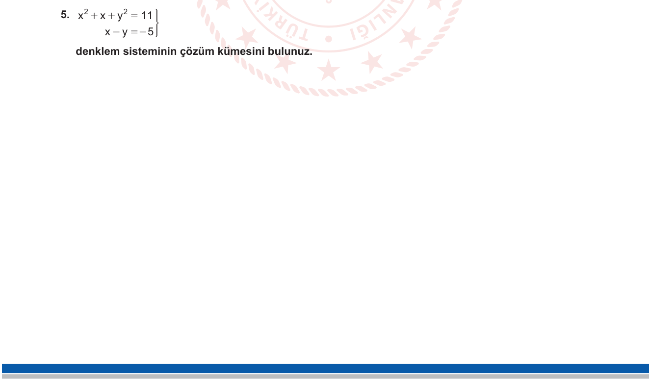 Matematik sorusu 5 — 