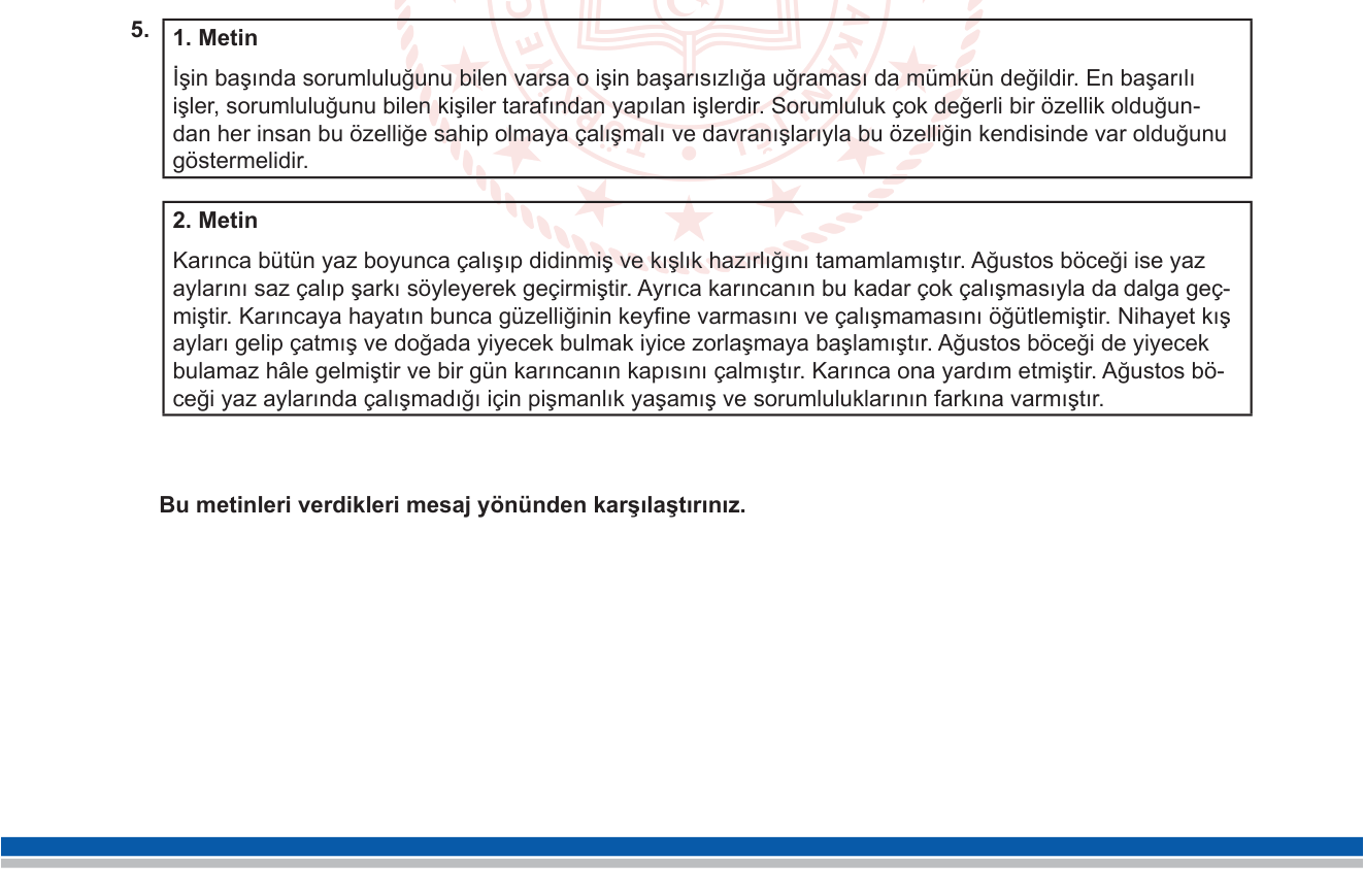 Türkçe sorusu 26 — 
