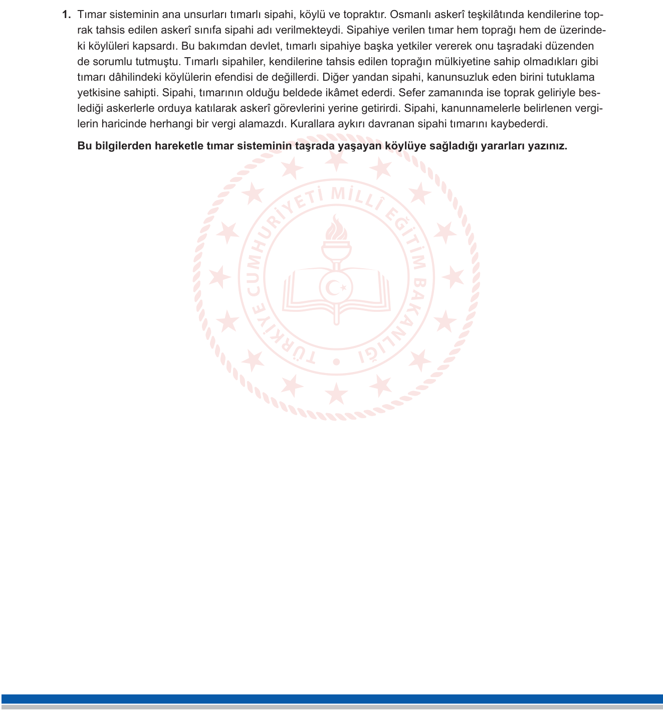 Tarih sorusu 6 — 