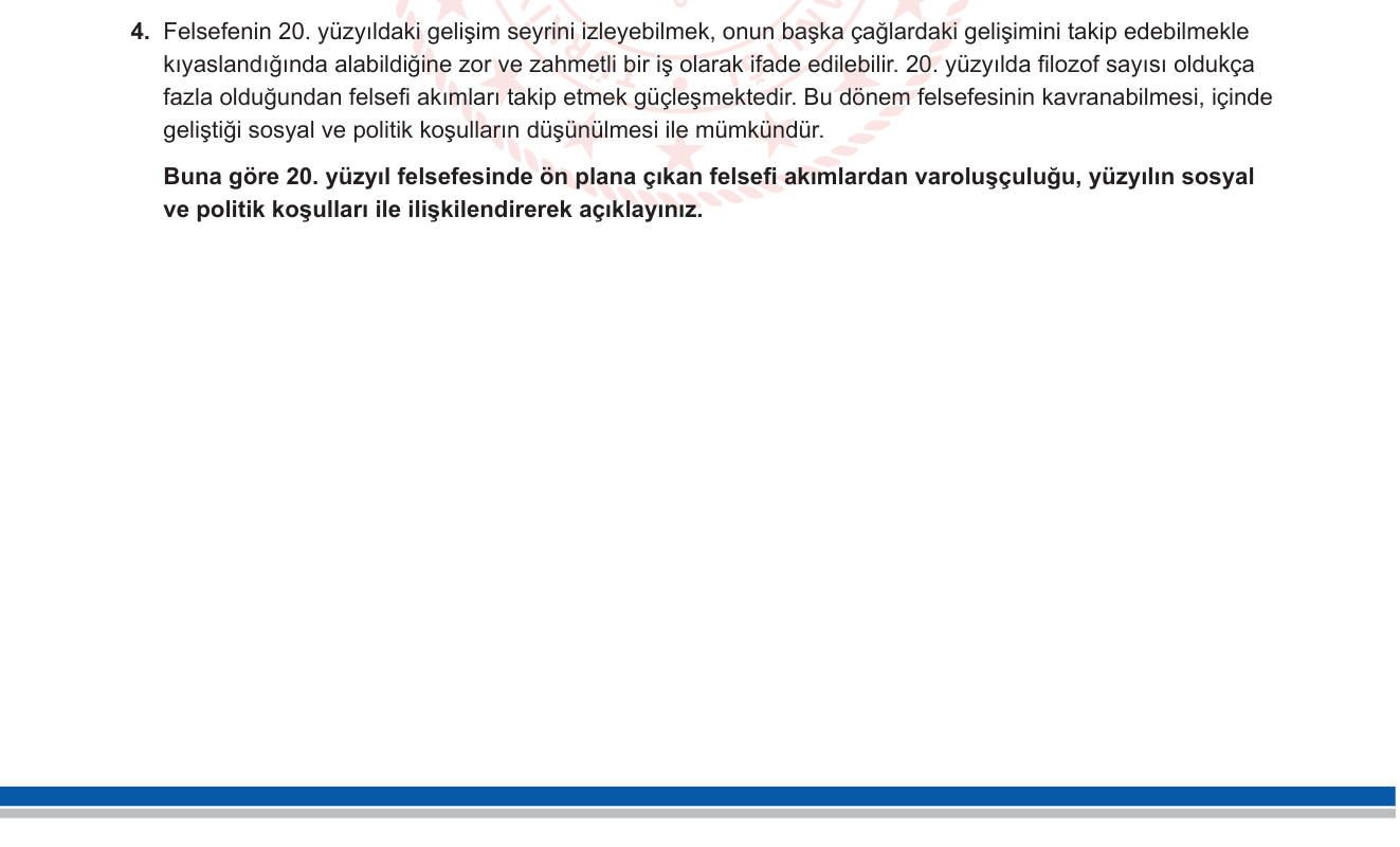 Felsefe sorusu 10 — 