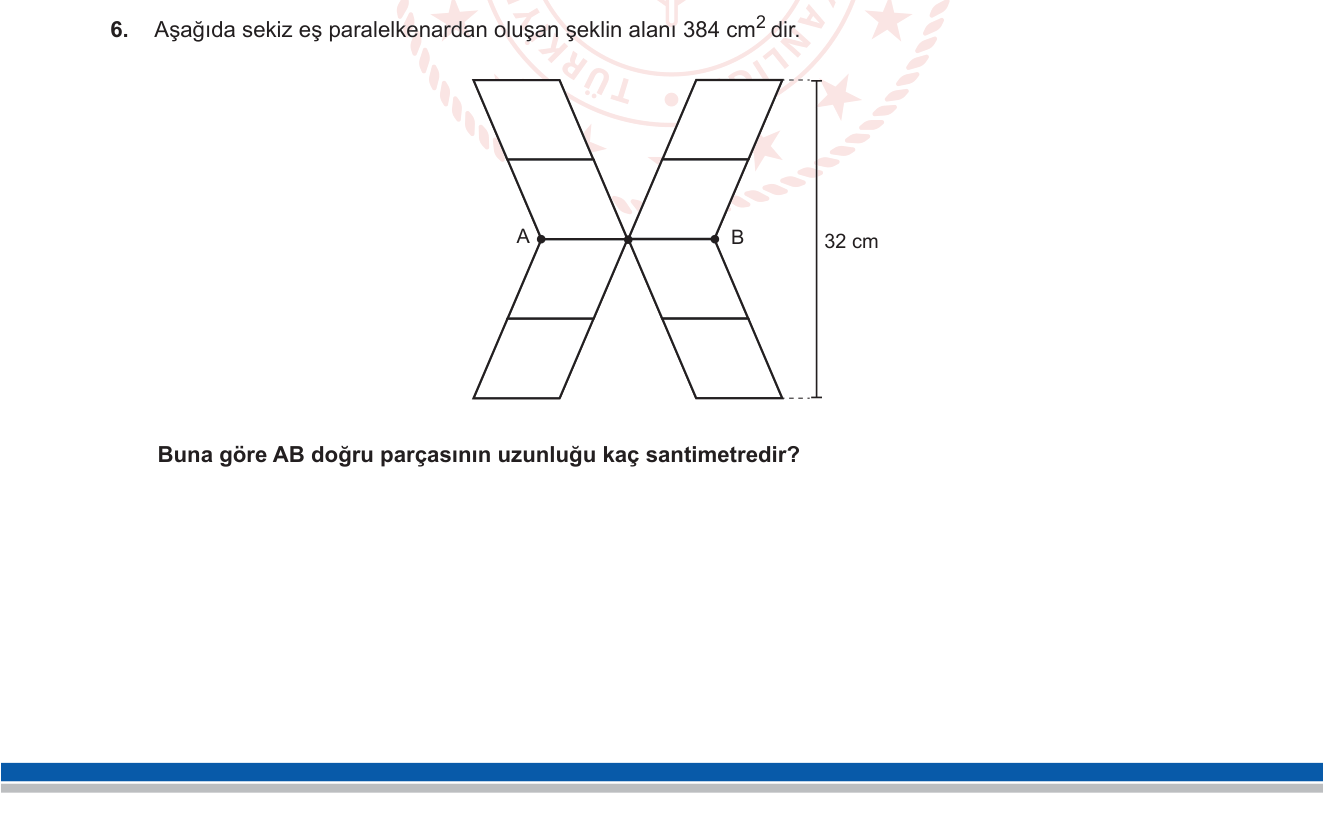 Matematik sorusu 6 — 
