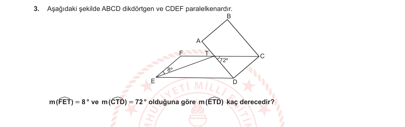 Matematik sorusu 14 — 