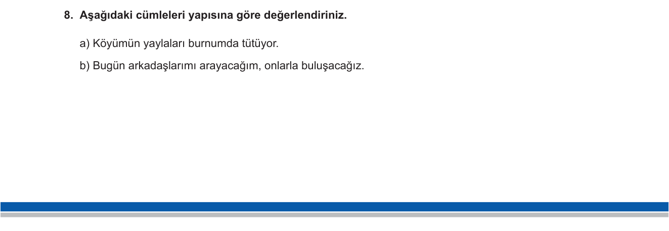 Türkçe sorusu 22 — 