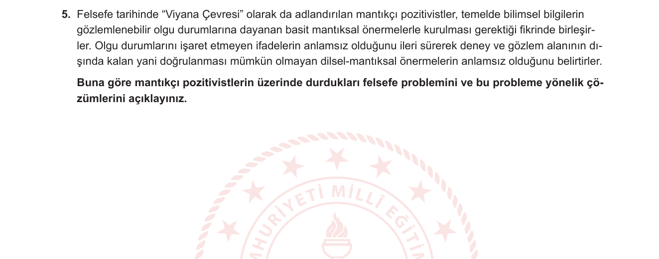 Felsefe sorusu 11 — 