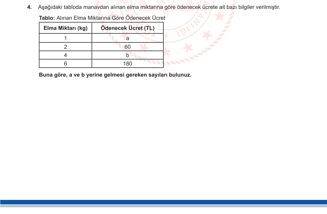 Matematik sorusu 30 — 