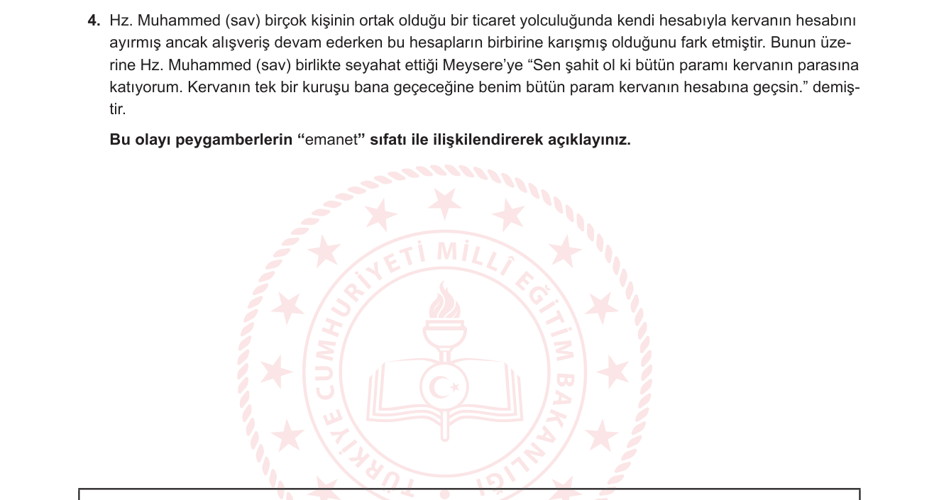 Din Kültürü ve Ahlak Bilgisi sorusu 14 — 