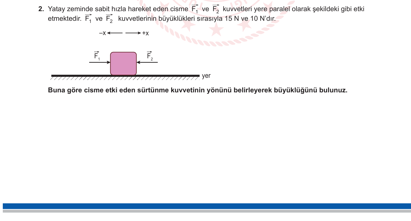 Fizik sorusu 3 — 