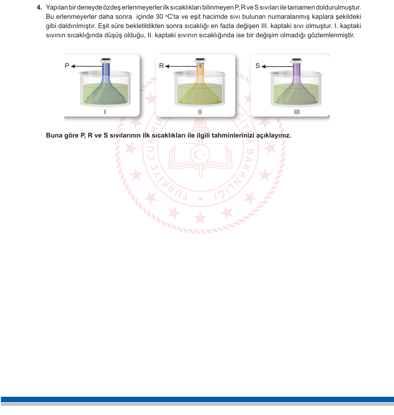 Fen Bilimleri sorusu 3 — Isı ve Sıcaklık / Isı Transferi (5. Sınıf Fen Bilimleri)