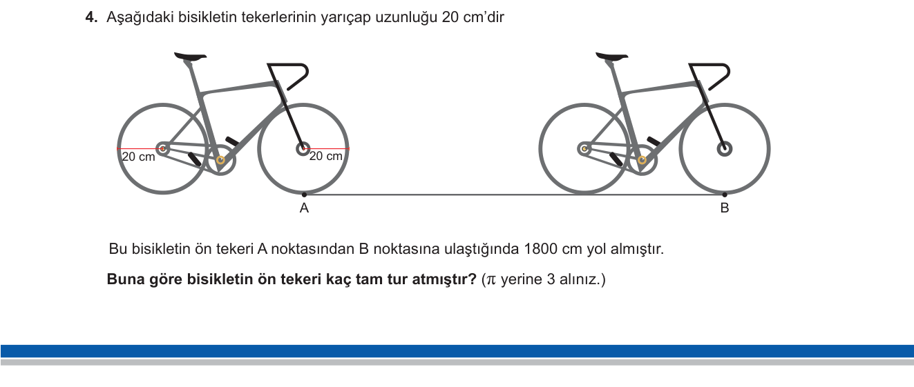 Matematik sorusu 2 — Daire ve Çevre Uzunluğu (6. Sınıf Geometri)